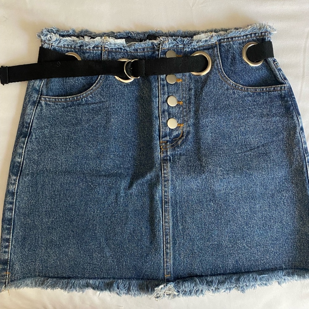 Honey Punch brand sold by Nasty Gal denim skirt size M